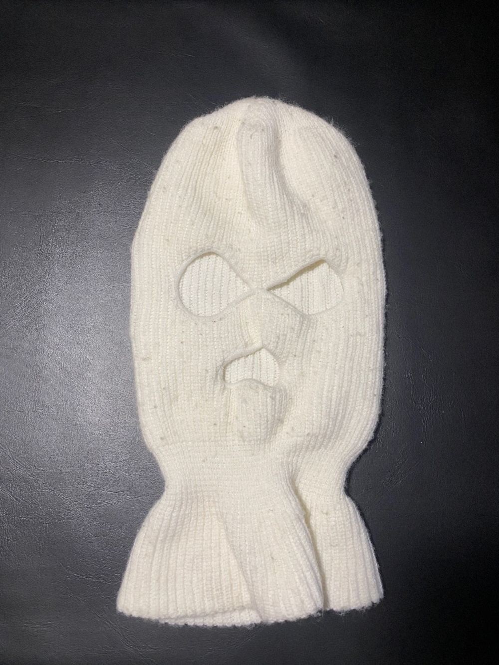 White Ski Mask/ Balaclava Universal Size Canadian Military Surplus Cold Weather